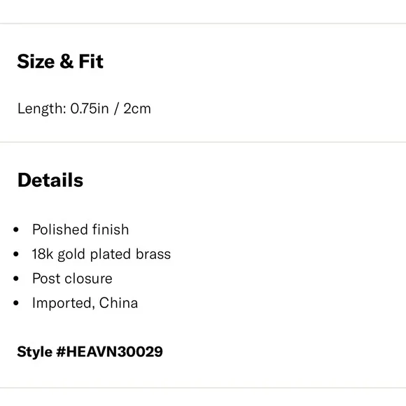 Heaven Mayhem Gold Scallop Shell Stud Earrings - Picture 4 of 4